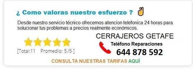 cerrajero Getafe precio